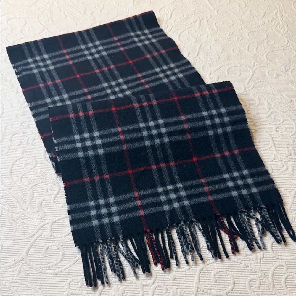 Burberry Cashmere Scarf. Made in England.